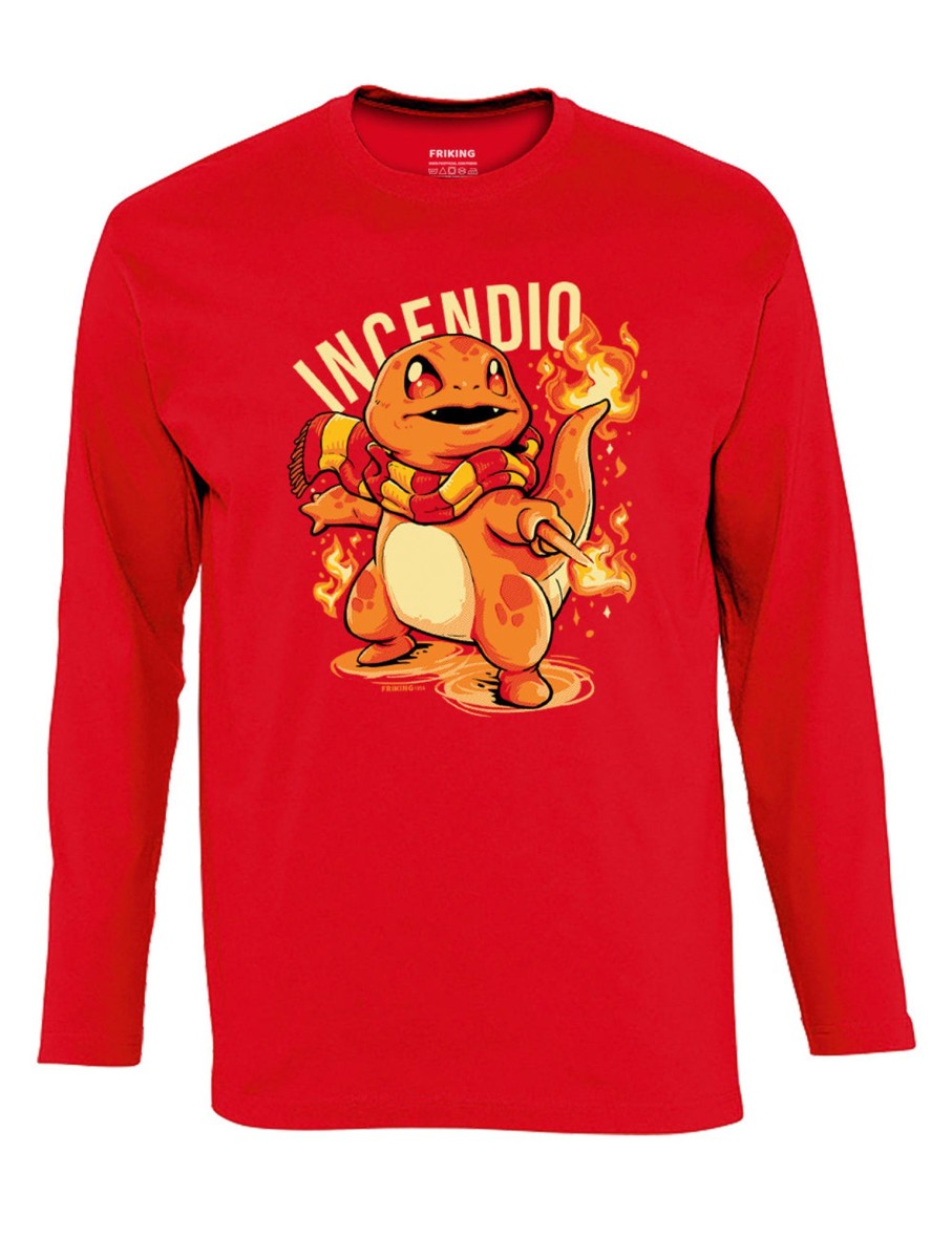 Friking Fire Wizard Monster - 195A | Camisetas Manga Larga Hombre