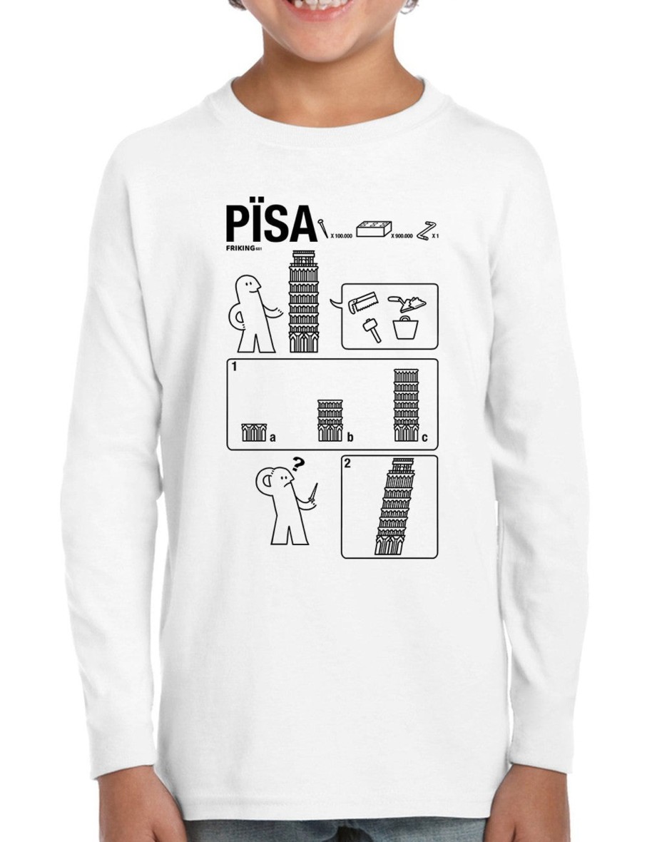 Friking Pisa - 681 | Camisetas Manga Larga Nino