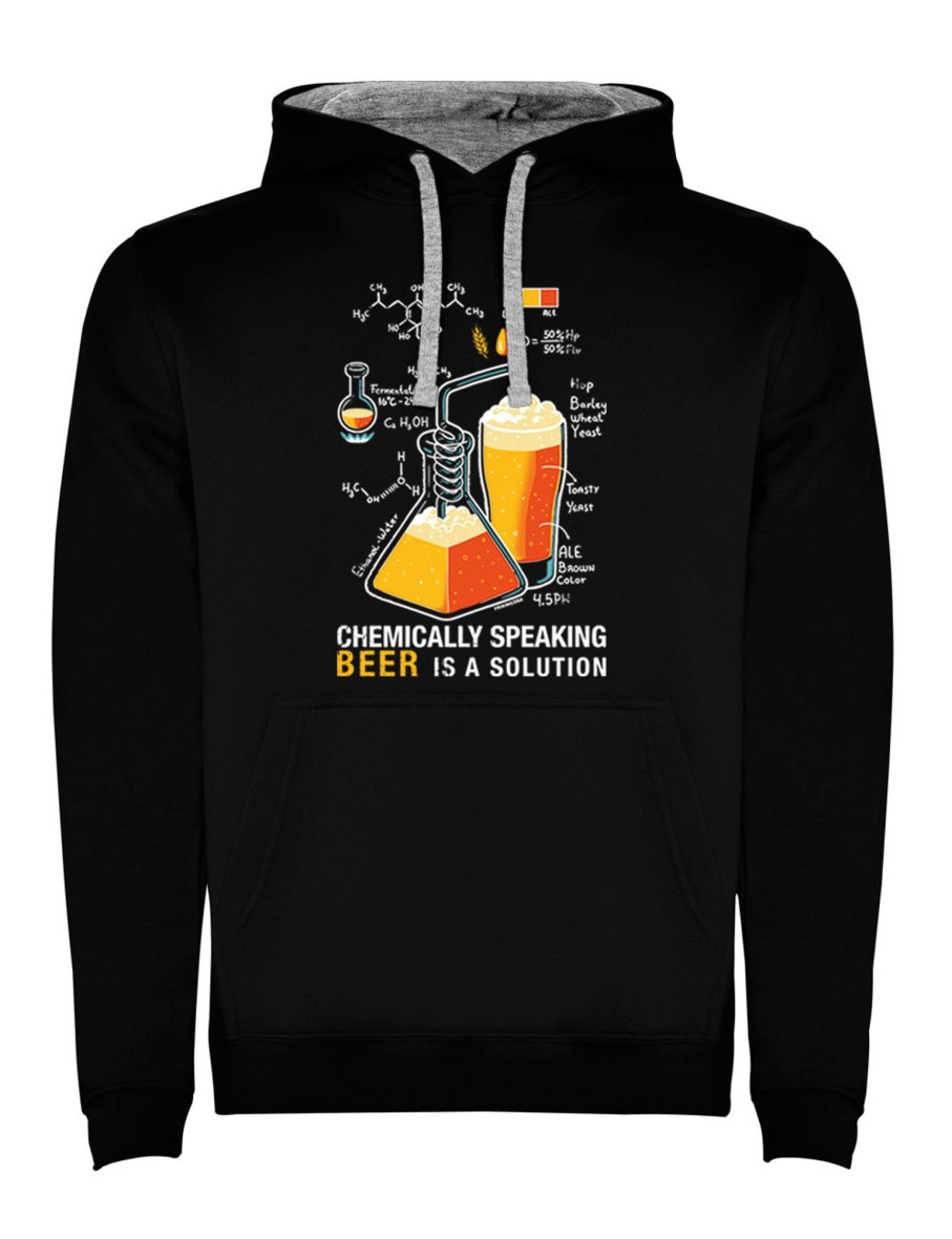 Friking Beer Is A Solution - 306A | Sudaderas Con Capucha Uni