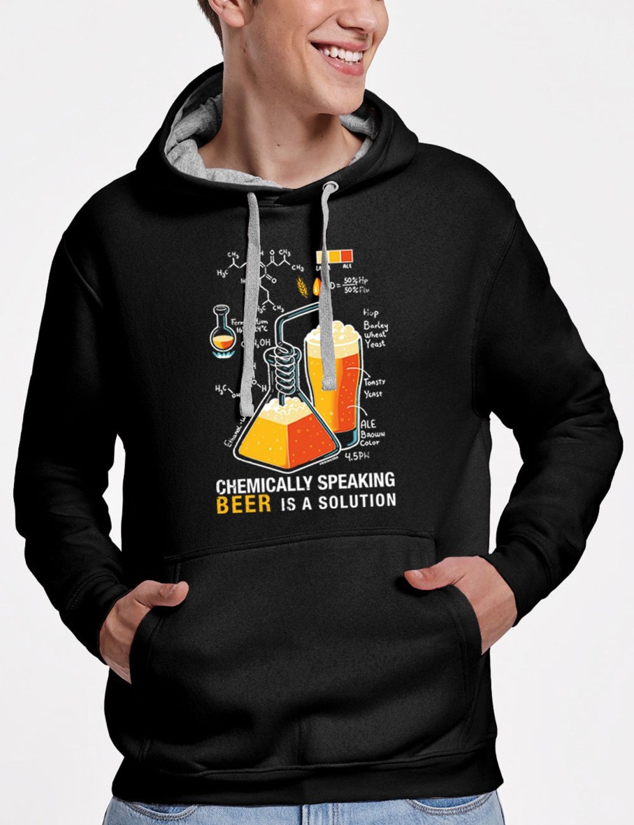 Friking Beer Is A Solution - 306A | Sudaderas Con Capucha Uni