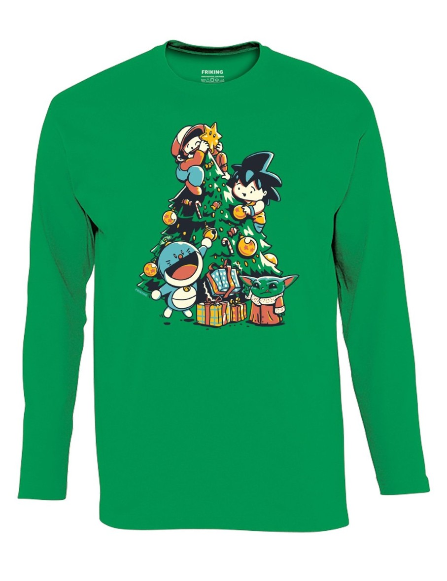 Friking Christmas Tree - 426 | Camisetas Manga Larga Hombre