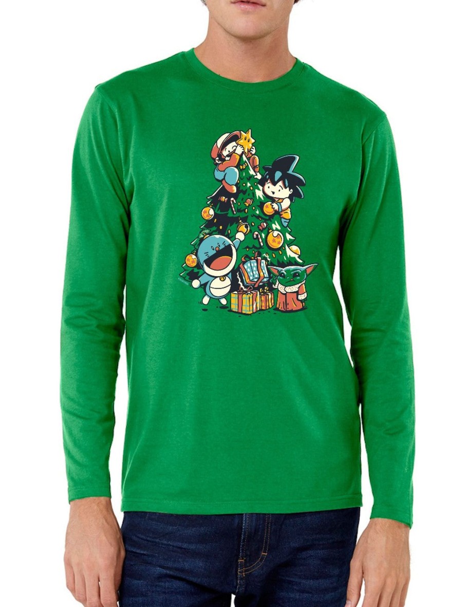 Friking Christmas Tree - 426 | Camisetas Manga Larga Hombre