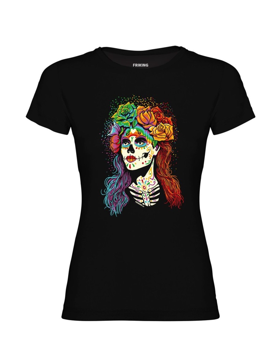 Friking Catrina Rainbow - 686 | Camisetas Mujer