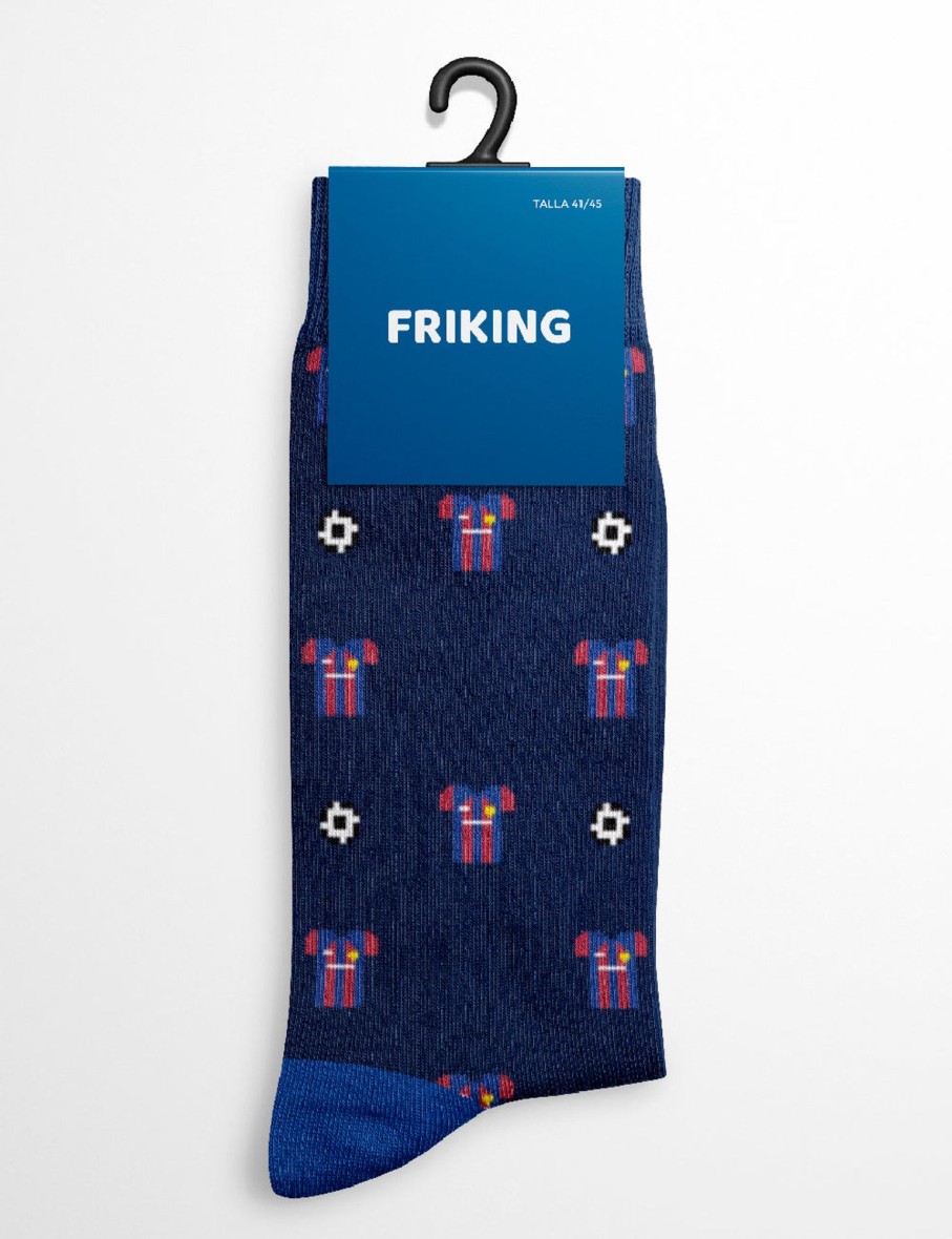 Friking Calcetines Friking - Equipo Rojo Y Azul | Calcetines