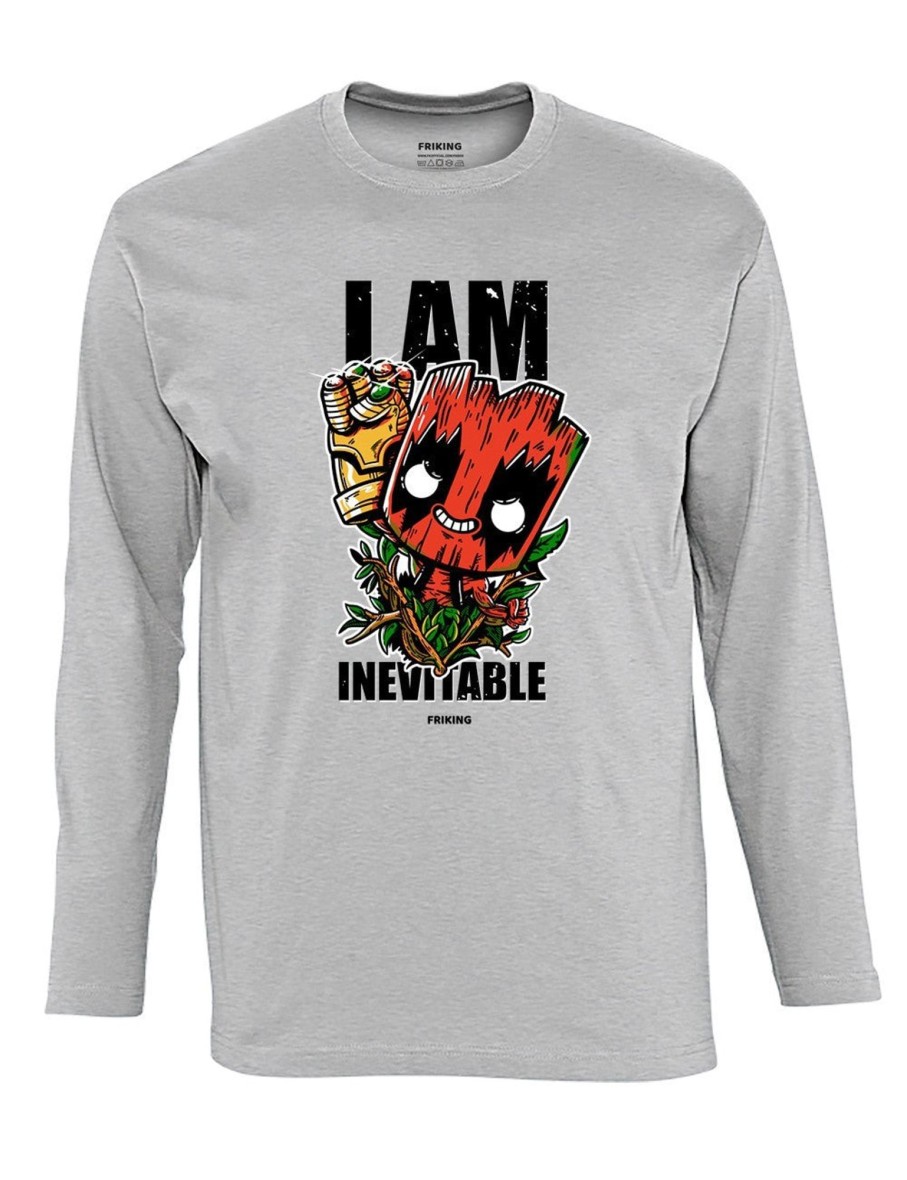 Friking I Am Invincible - 60 | Camisetas Manga Larga Hombre