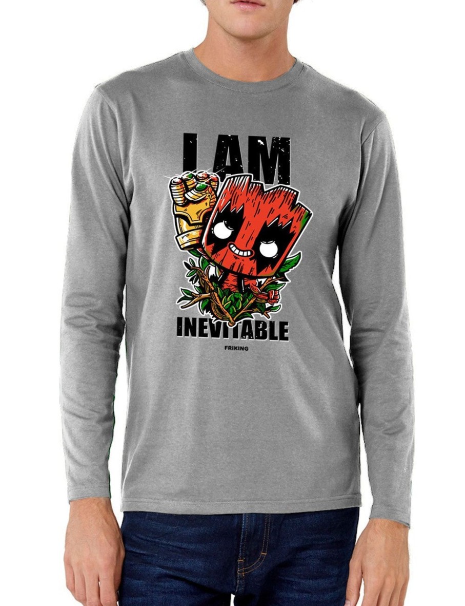 Friking I Am Invincible - 60 | Camisetas Manga Larga Hombre