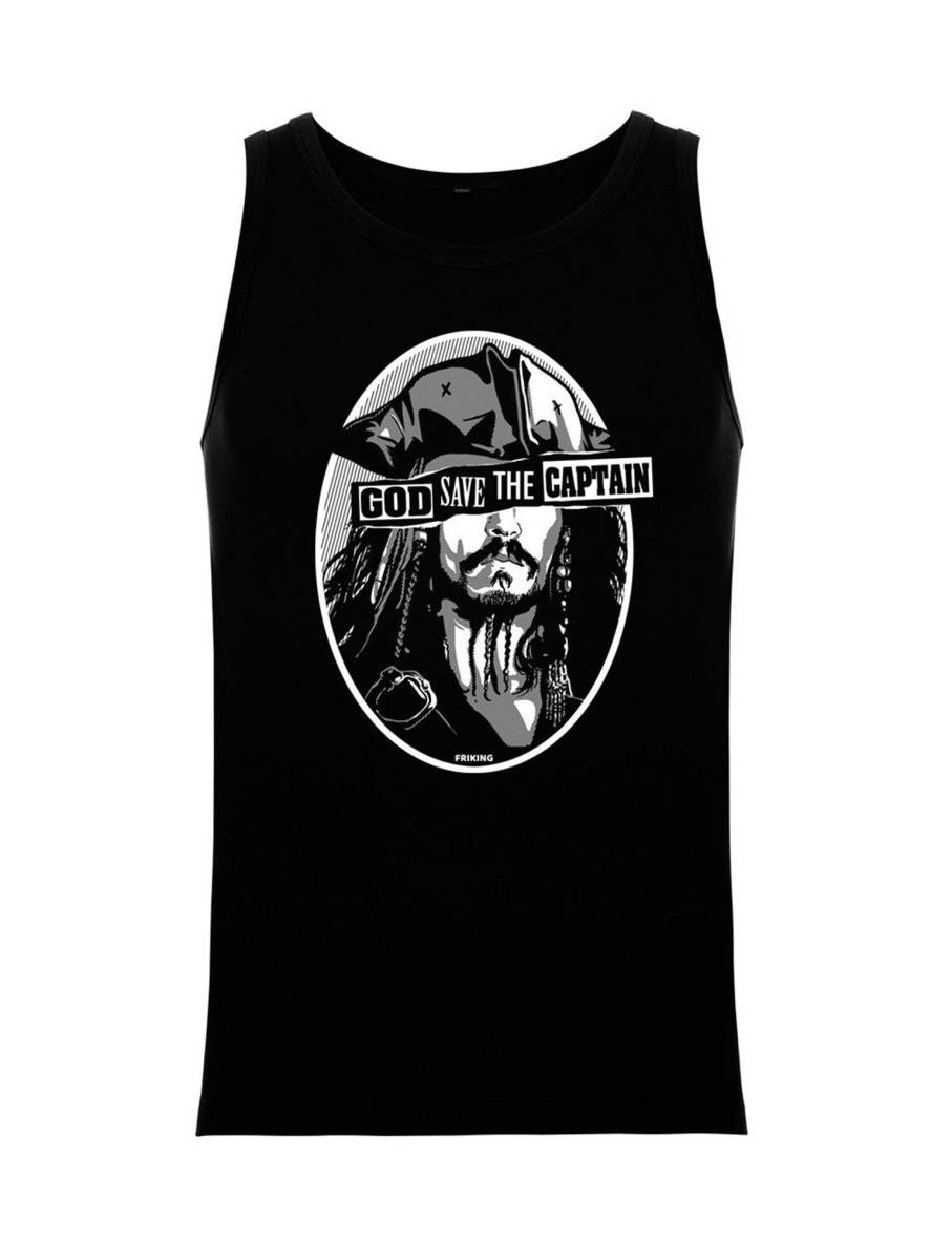 Friking God Save The Captain - 399 | Camisetas De Tirantes