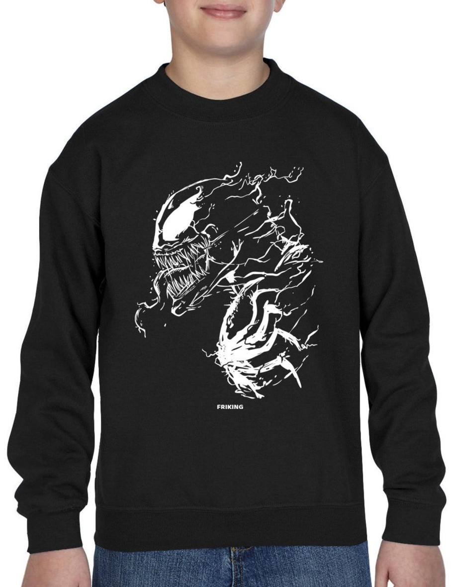 Friking Black Alien - 95 | Sudaderas Sin Capucha Nino