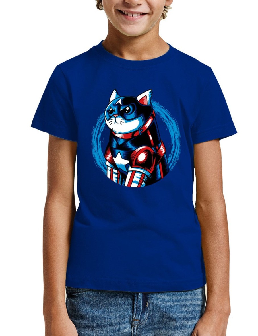 Friking Cat America - 381 | Camisetas Nino