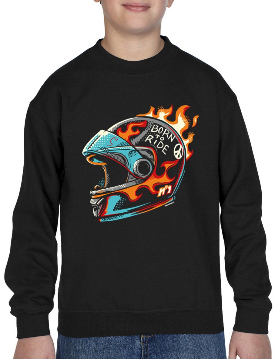 Friking Born To Ride - 302A | Sudaderas Sin Capucha Nino