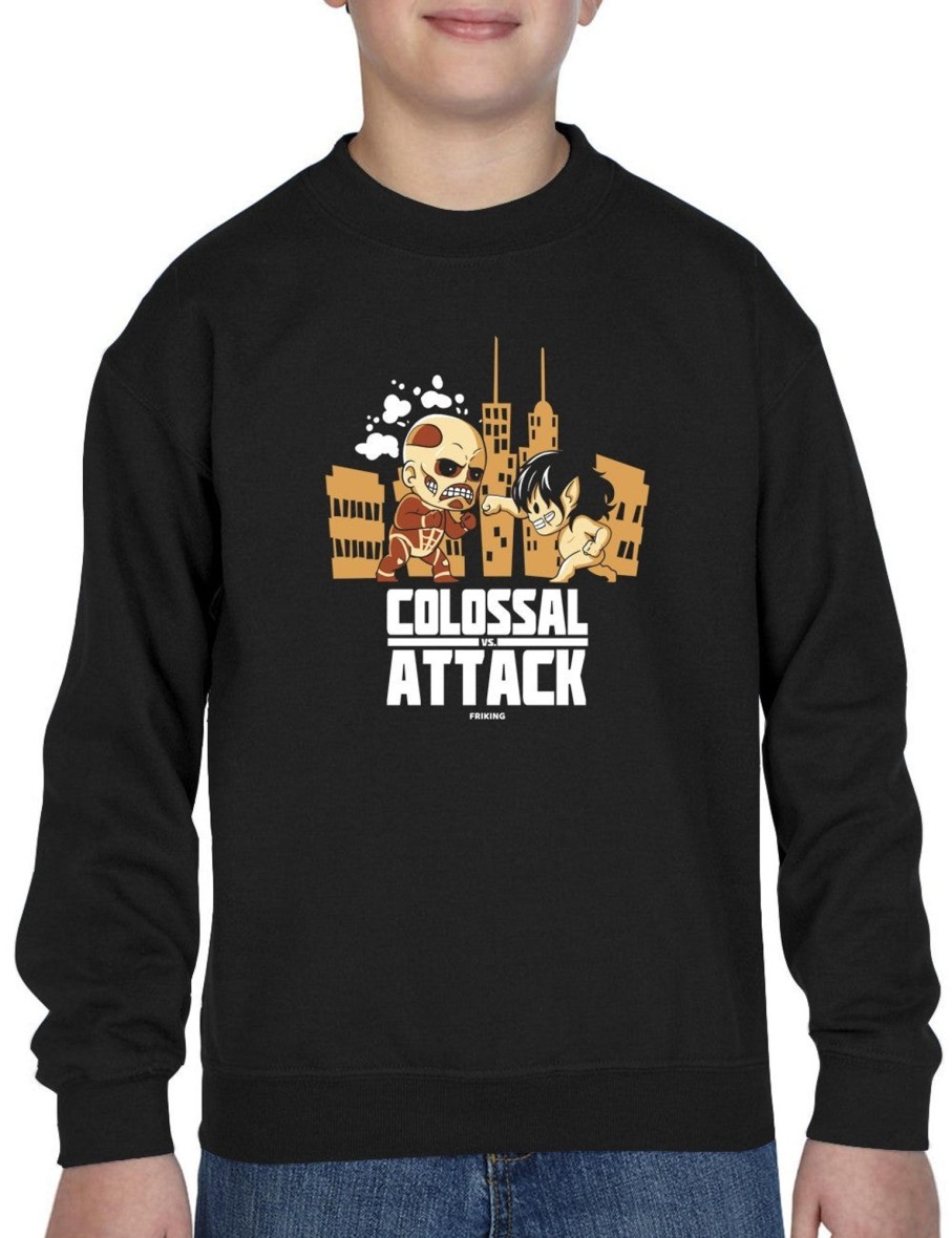 Friking Colossal Vs Attack - 9 | Sudaderas Sin Capucha Nino