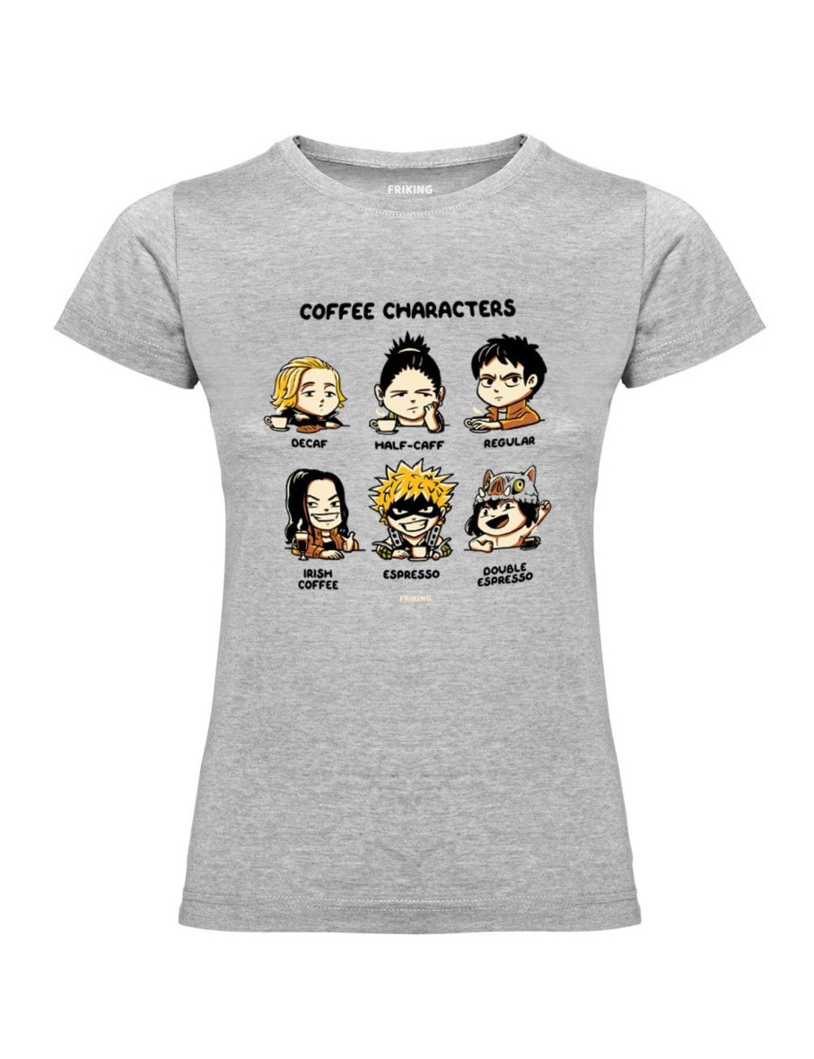 Friking Coffee Characters - 368 | Camisetas Mujer