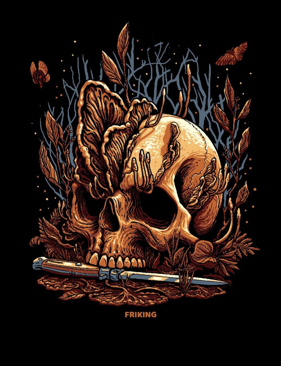 Friking Fungus Skull - 659 | Delantales