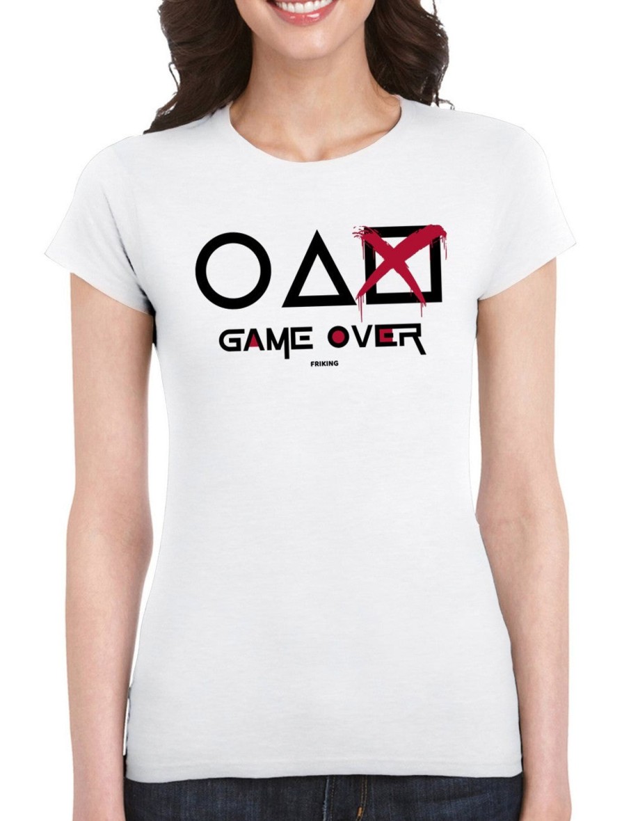 Friking Game Over Squid - 261 | Camisetas Mujer