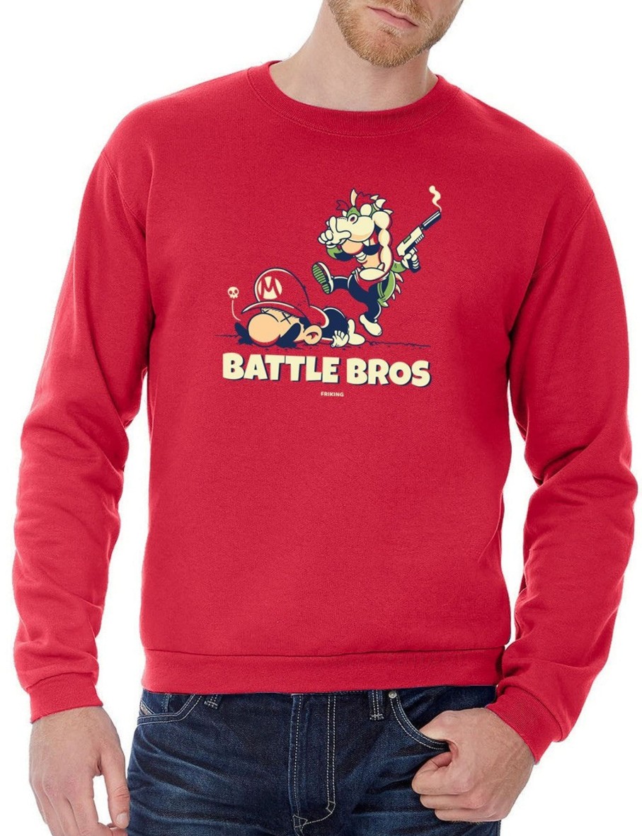 Friking Battle Bros - 199 | Sudaderas Sin Capucha Uni