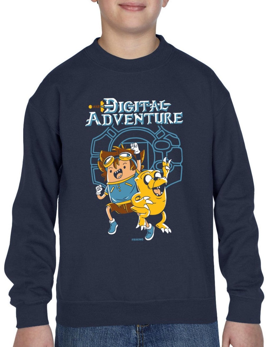 Friking Digital Adventure - 362 | Sudaderas Sin Capucha Nino