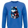 Friking Cat America - 381 | Sudaderas Sin Capucha Nino