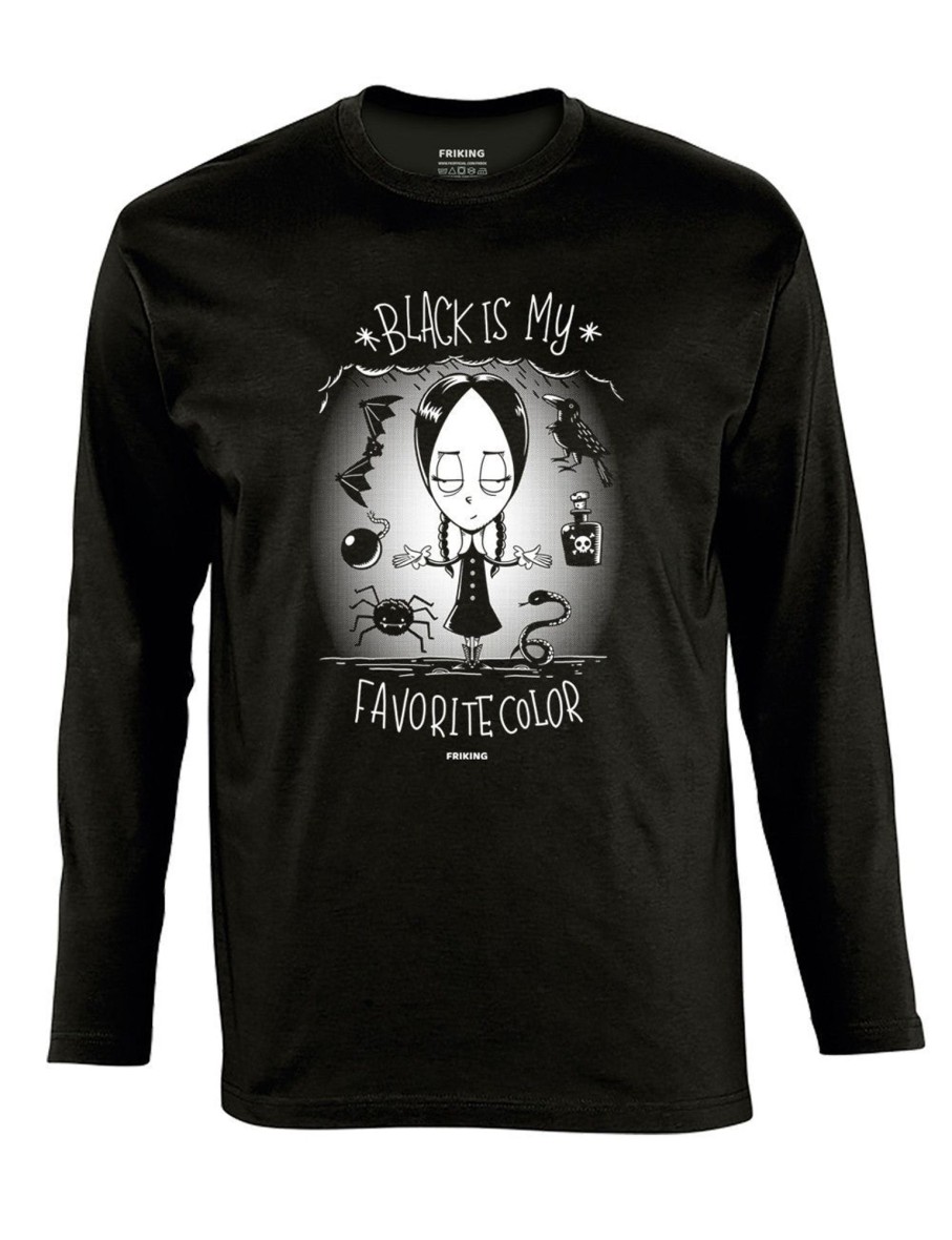 Friking Black Is My Favorite Color - 47 | Camisetas Manga Larga Hombre