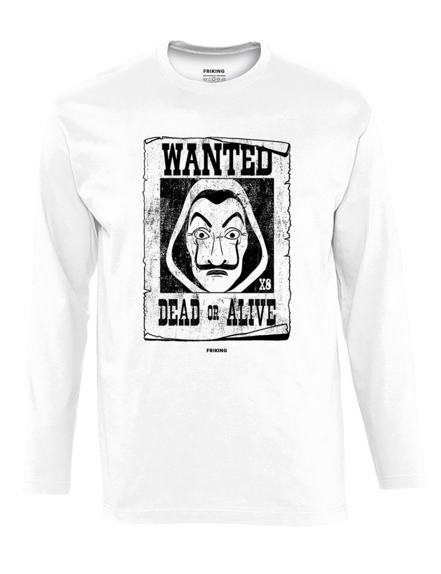 Friking Wanted Thief - 201 | Camisetas Manga Larga Hombre