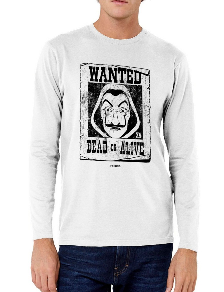 Friking Wanted Thief - 201 | Camisetas Manga Larga Hombre