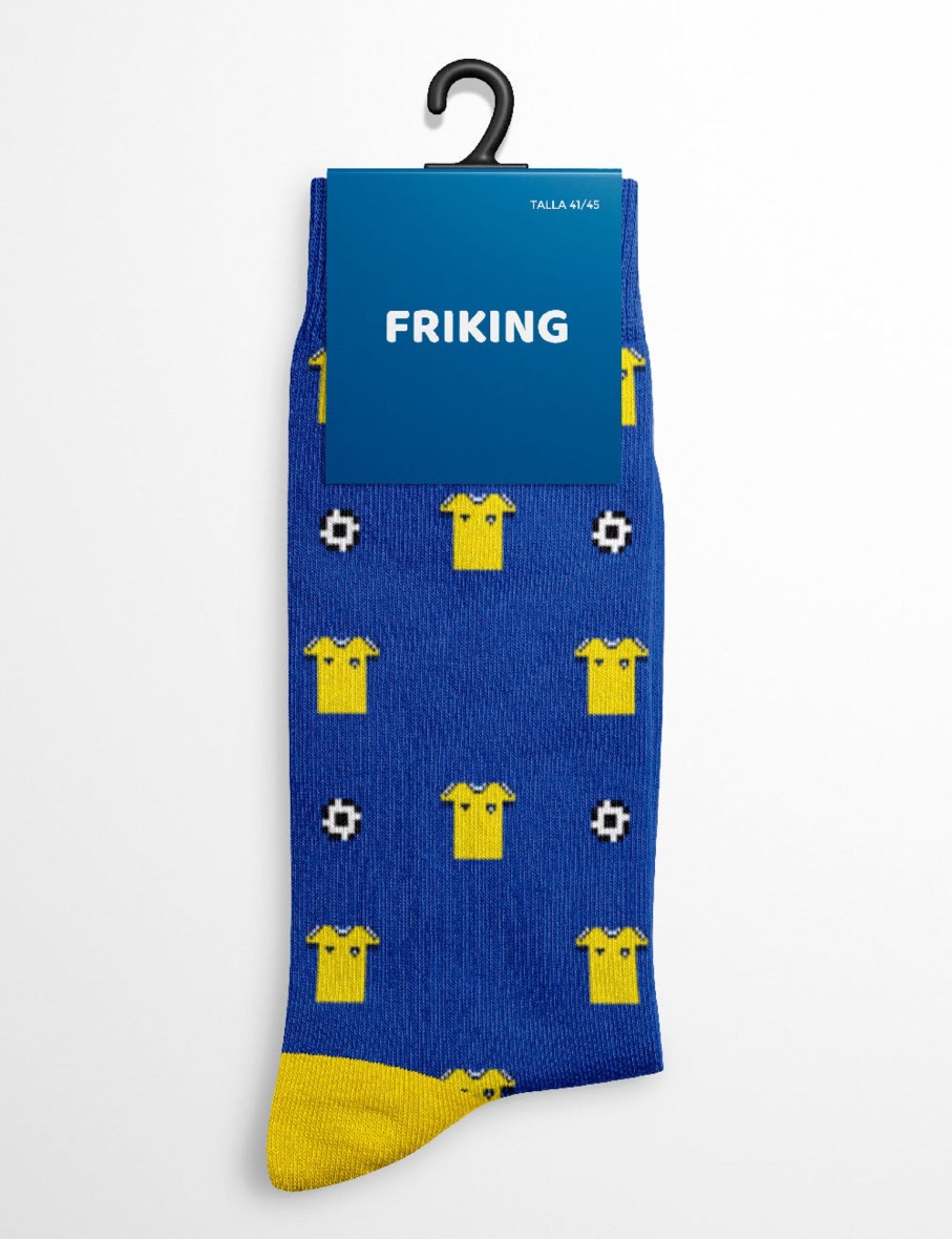 Friking Calcetines Friking - Equipo Amarillo Y Azul | Calcetines