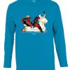 Friking Unicorn Float - 145 | Camisetas Manga Larga Hombre