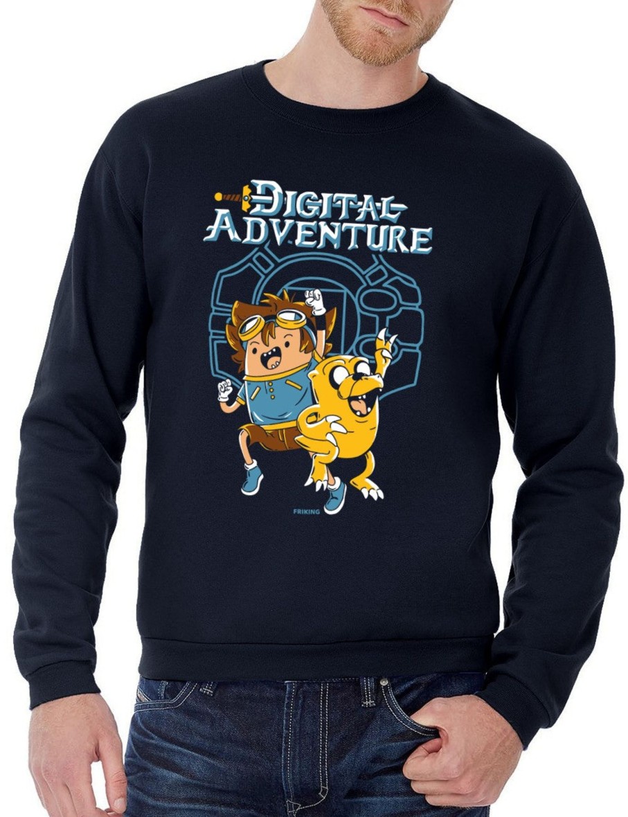 Friking Digital Adventure - 362 | Sudaderas Sin Capucha Uni