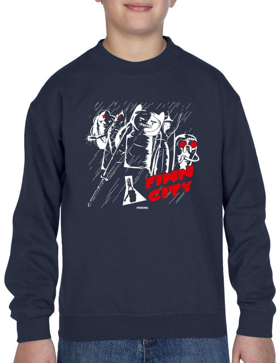 Friking Finn City - 197 | Sudaderas Sin Capucha Nino