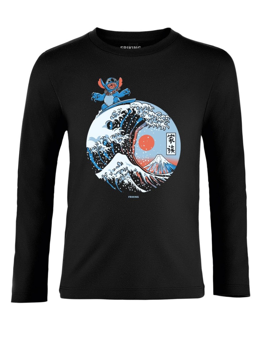 Friking Kanagawa Alien - 266 | Camisetas Manga Larga Nino