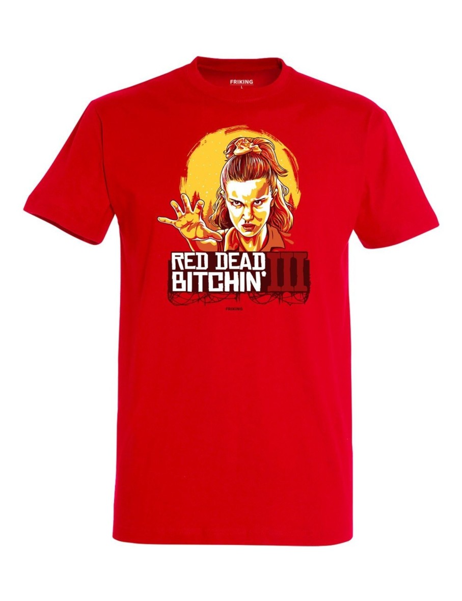 Friking Red Dead Bitchin' 3 - 135 | Camisetas Hombre