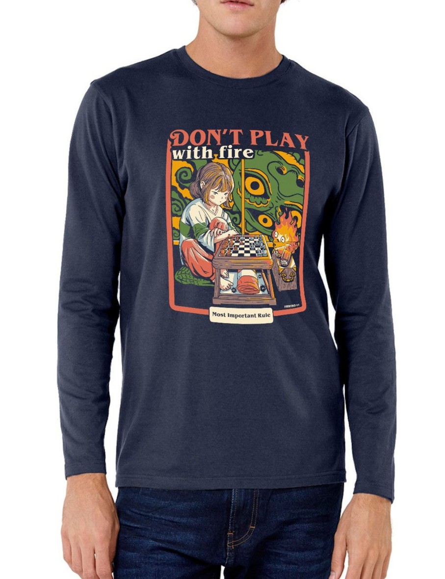 Friking Don´T Play With Fire - 630 | Camisetas Manga Larga Hombre