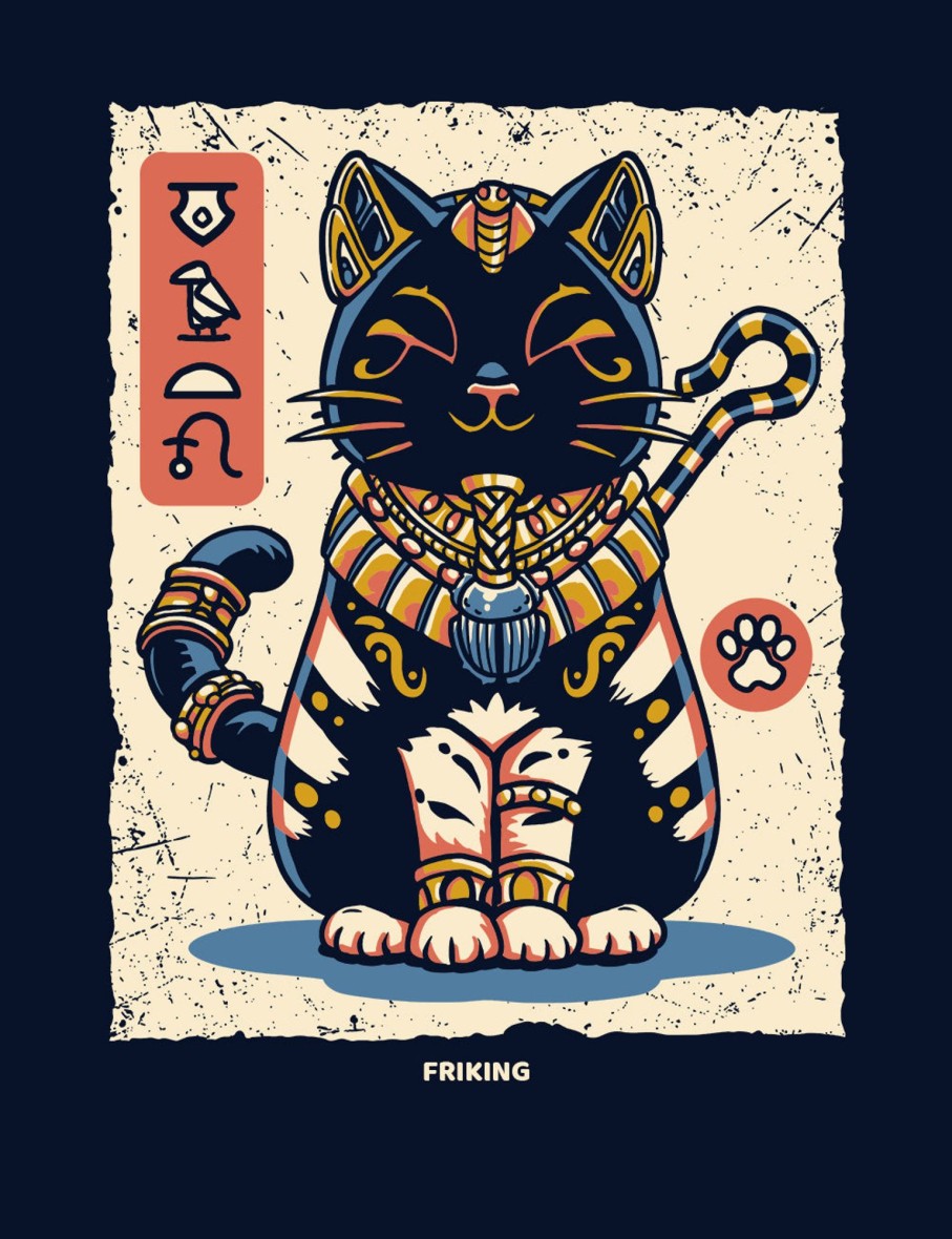 Friking Egyptian Cat - 321A | Bolsas De Asas