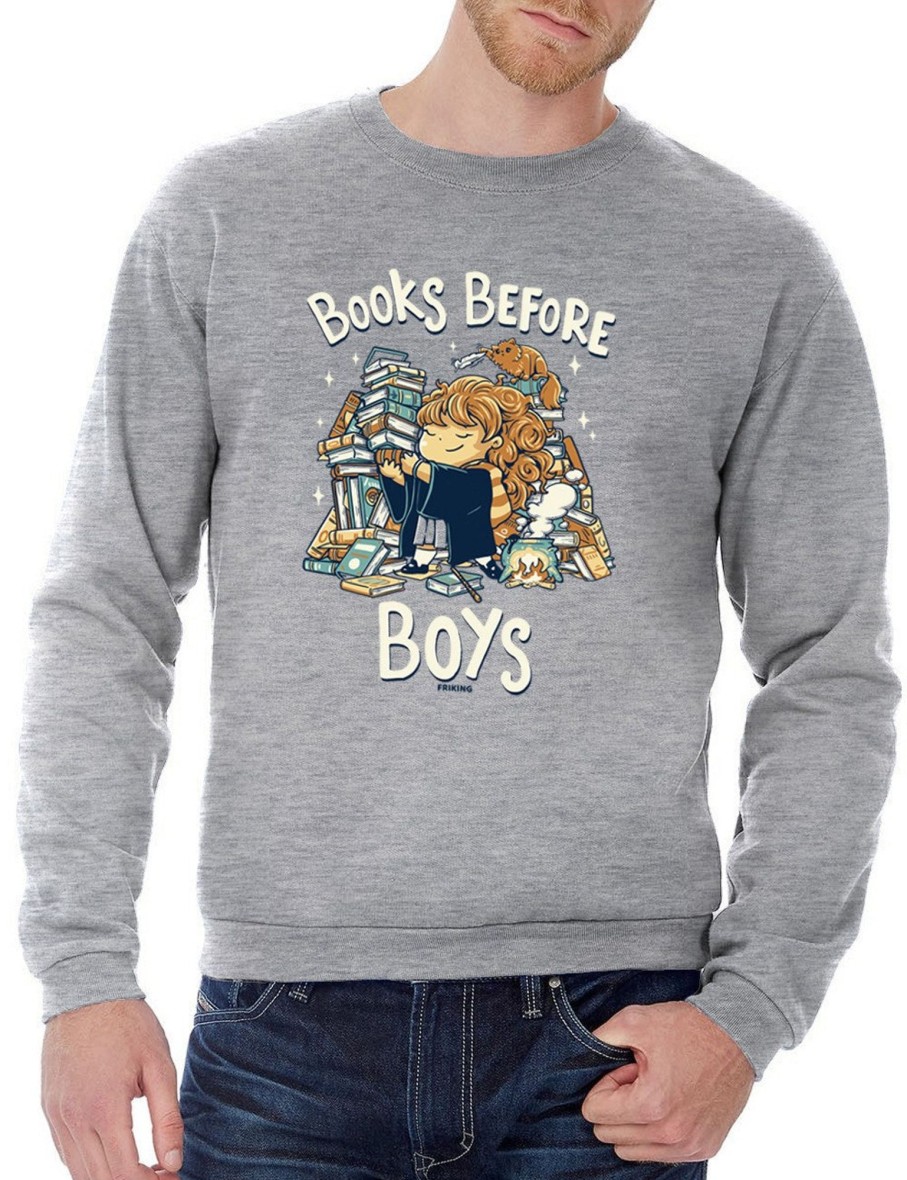 Friking Books Before Boys - 277 | Sudaderas Sin Capucha Uni