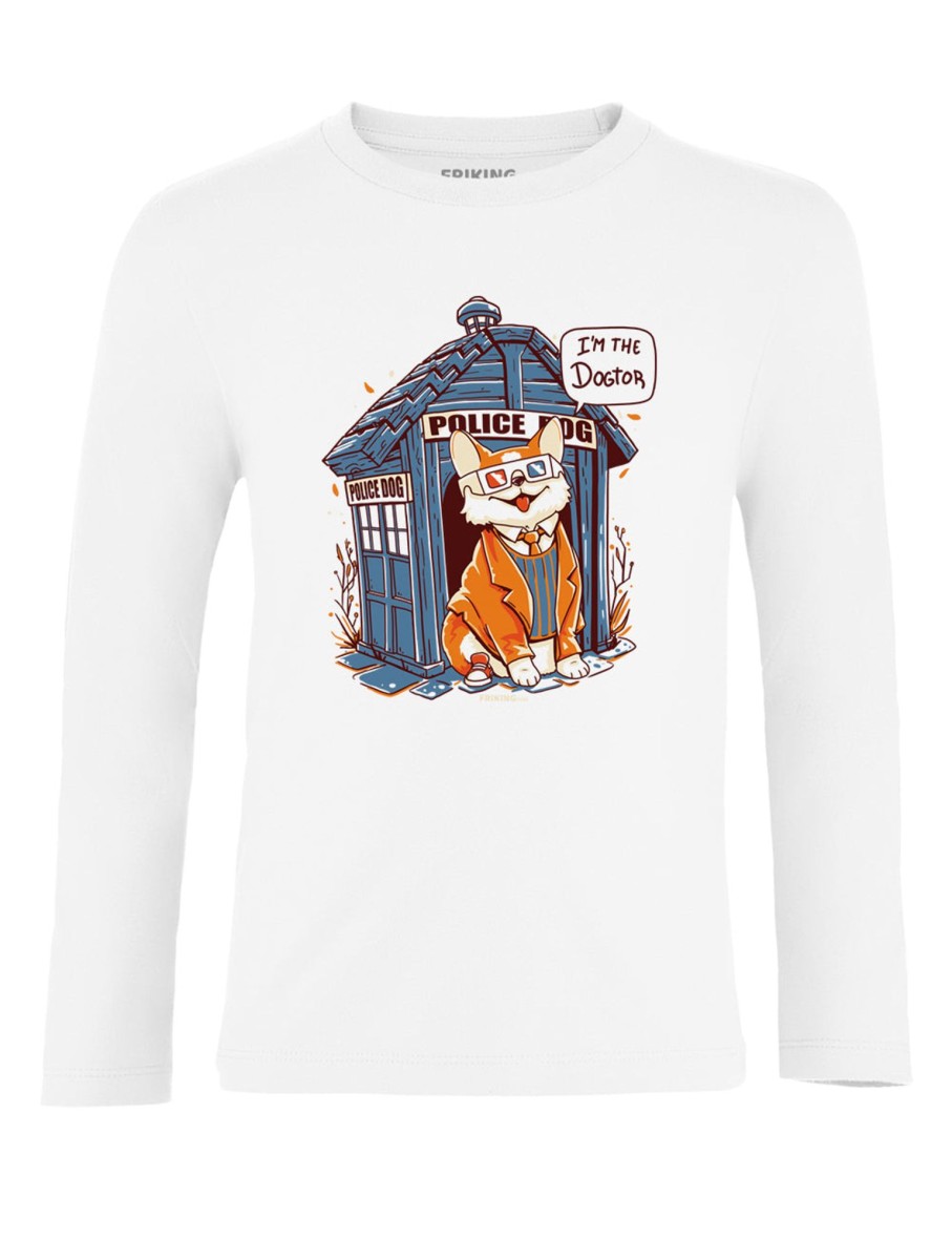 Friking Dogtor Who - 225A | Camisetas Manga Larga Nino