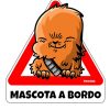 Friking Mascota A Bordo Marron | Vinilos De Coche