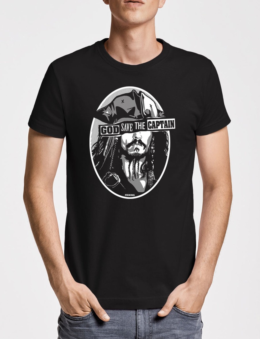 Friking God Save The Captain | Camisetas Tallas Grandes