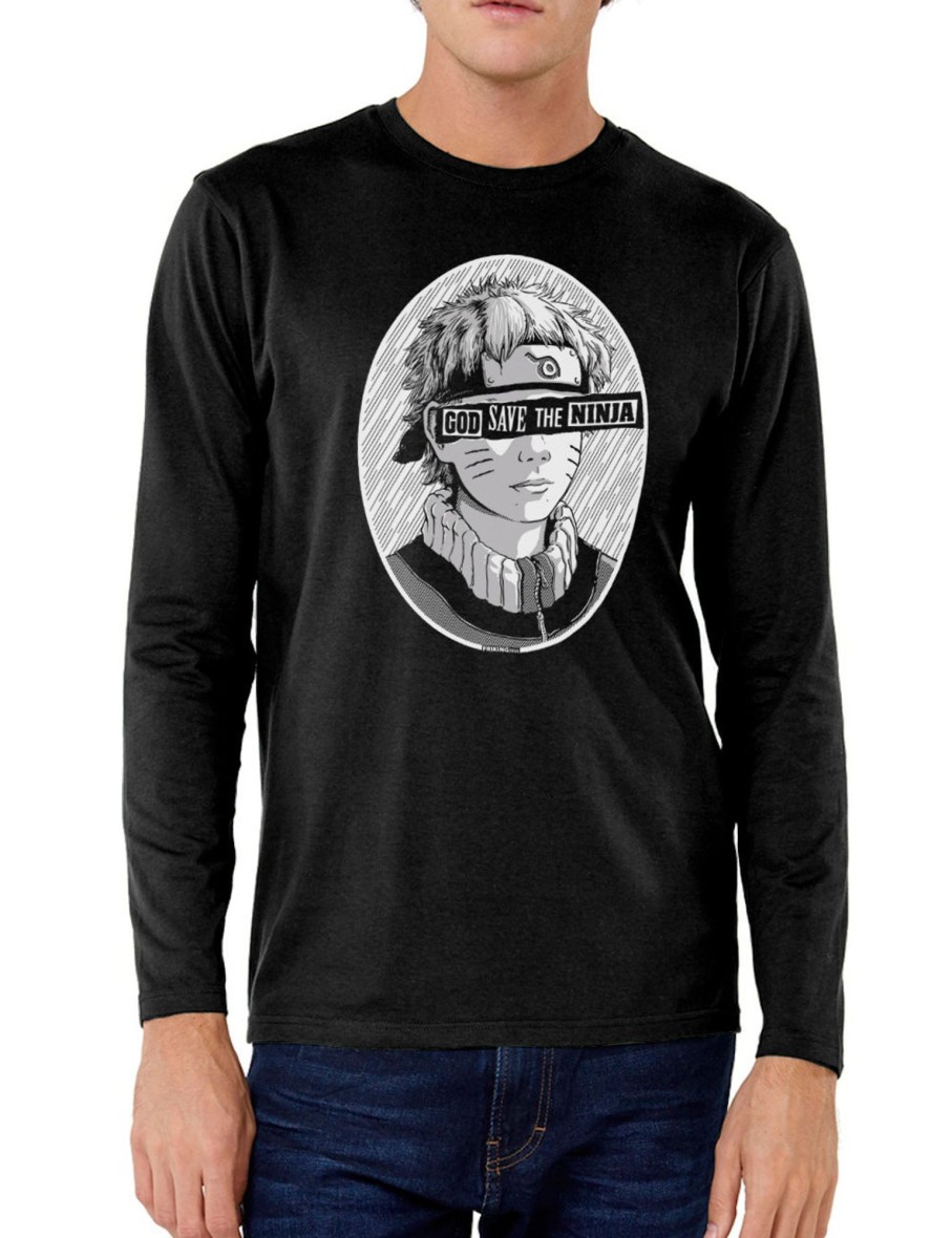 Friking God Save The Ninja - 205A | Camisetas Manga Larga Hombre