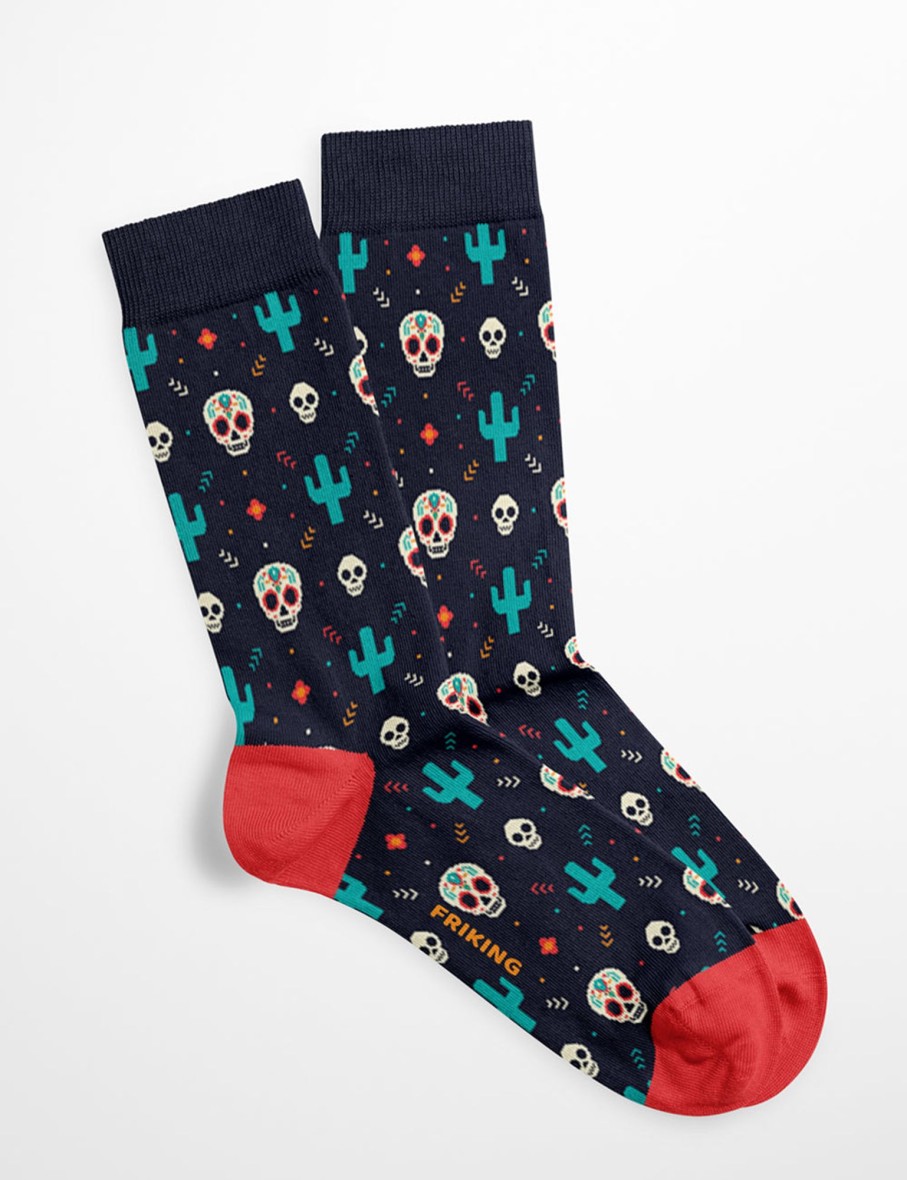 Friking Calcetines Friking - Modelo Catrina Skull | Calcetines