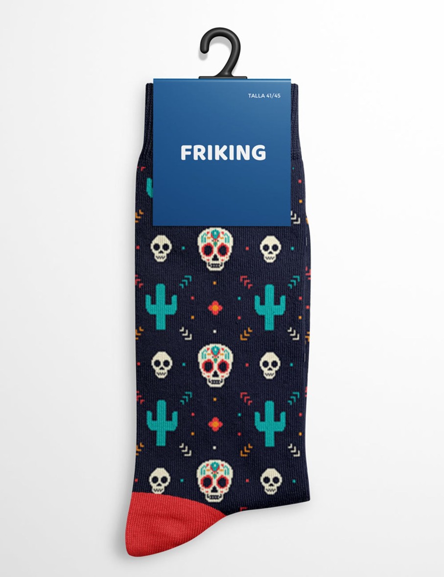 Friking Calcetines Friking - Modelo Catrina Skull | Calcetines