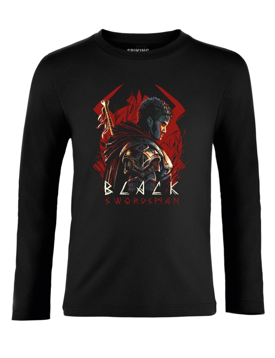 Friking Black Swordsman - 653 | Camisetas Manga Larga Nino