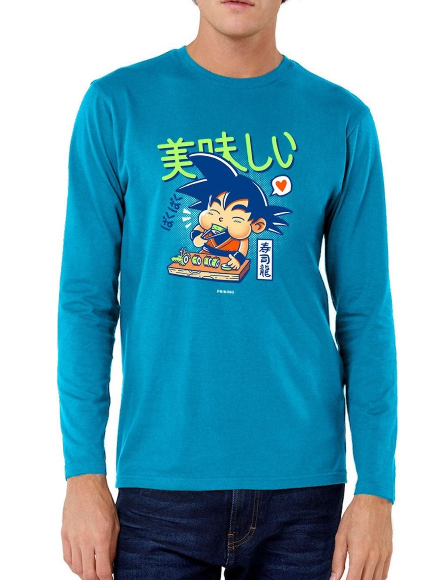 Friking Sushi Dragon - 40 | Camisetas Manga Larga Hombre