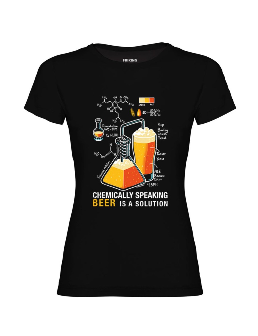 Friking Beer Is A Solution - 306A | Camisetas Mujer