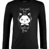 Friking I Hate Morning People - 615 | Camisetas Manga Larga Nino