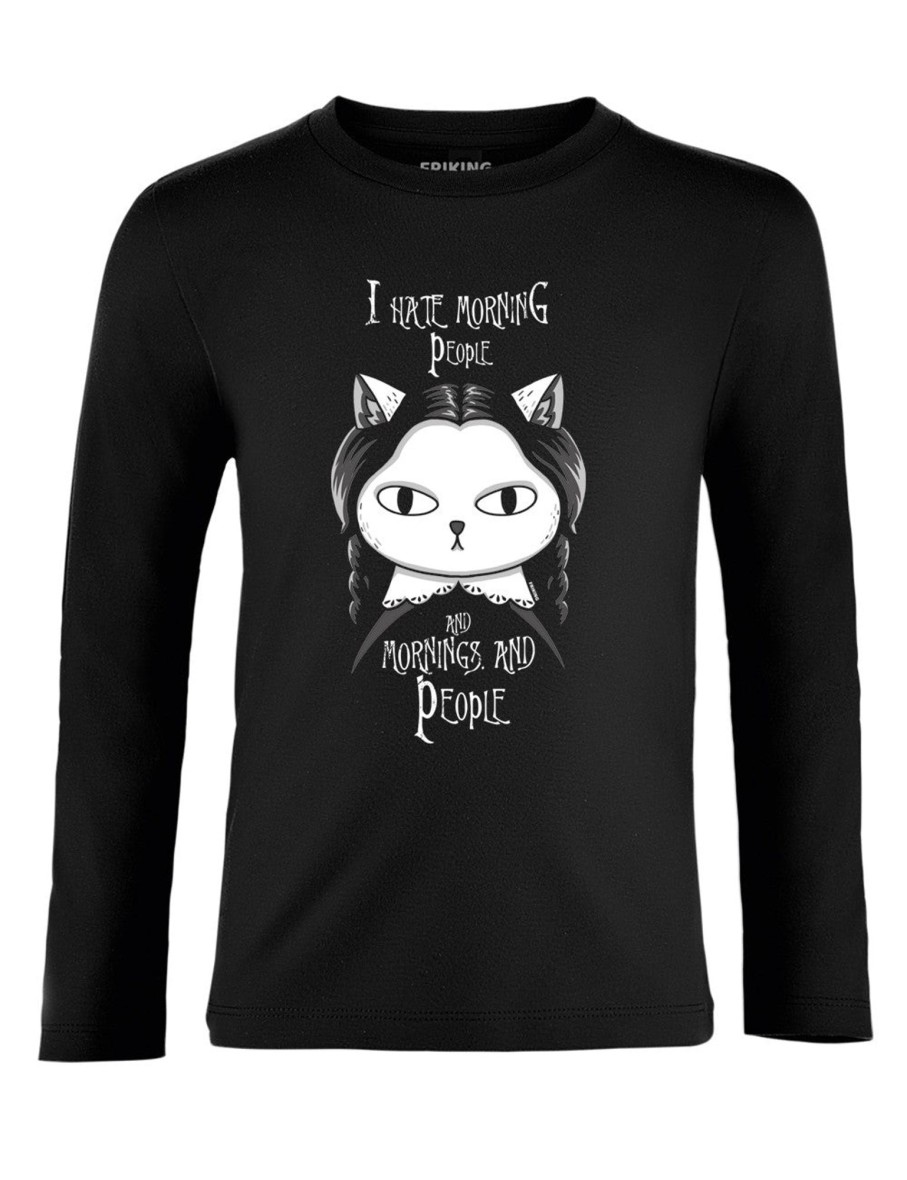 Friking I Hate Morning People - 615 | Camisetas Manga Larga Nino