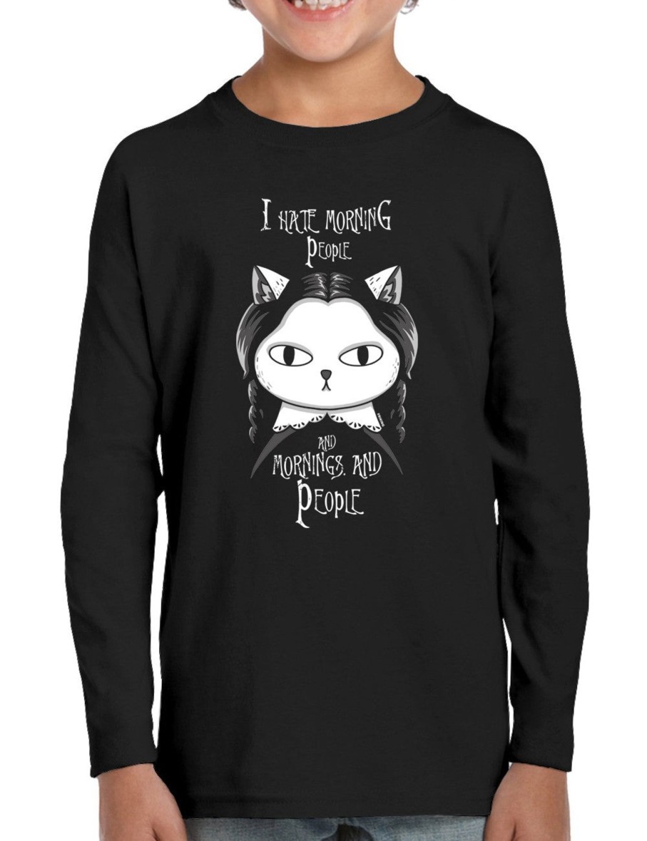 Friking I Hate Morning People - 615 | Camisetas Manga Larga Nino