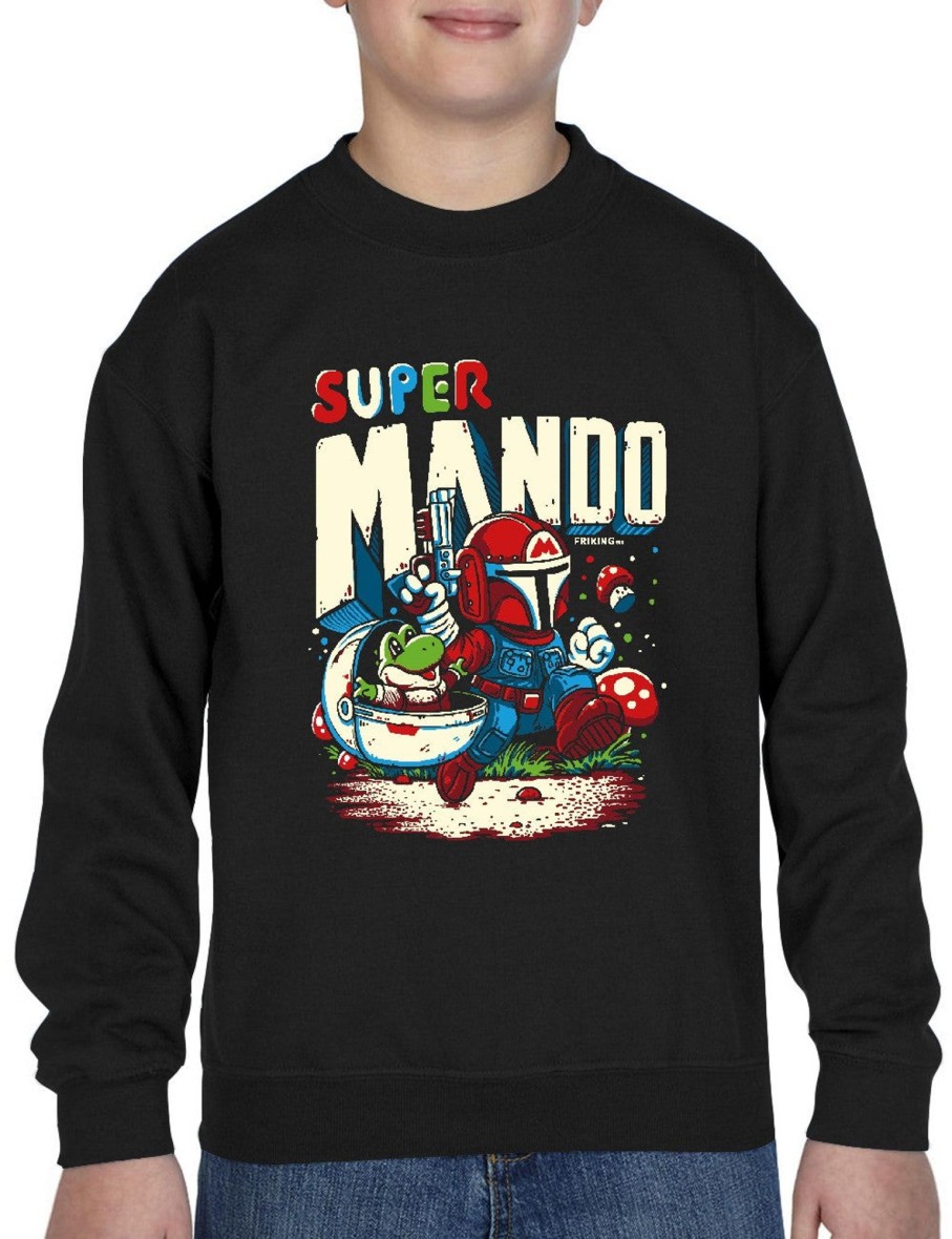 Friking Super Mando - 651 | Sudaderas Sin Capucha Nino