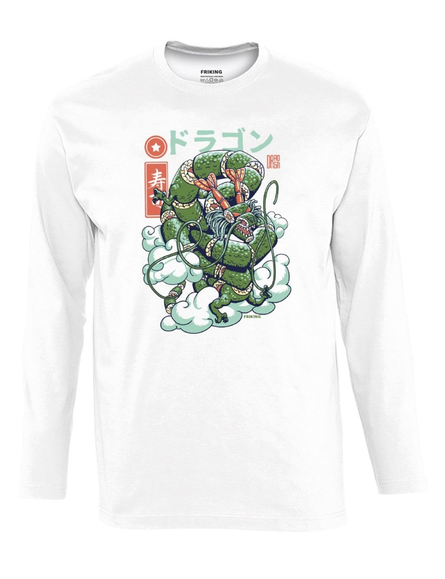 Friking Dragon Of Sushi - 171 | Camisetas Manga Larga Hombre