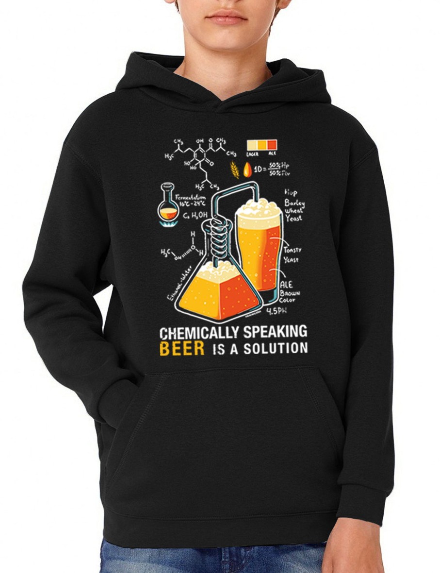 Friking Beer Is A Solution - 306A | Sudaderas Con Capucha Nino