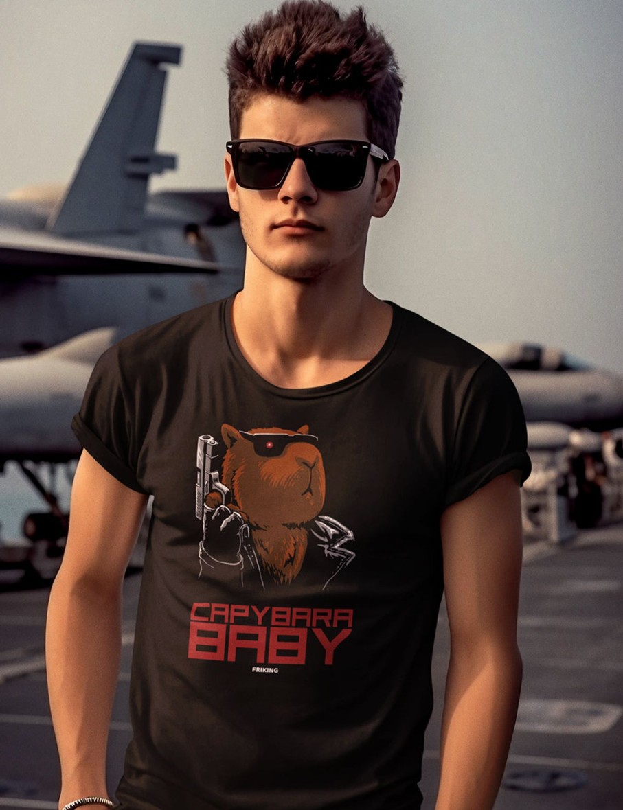 Friking Capybara Baby - 218A | Camisetas Hombre