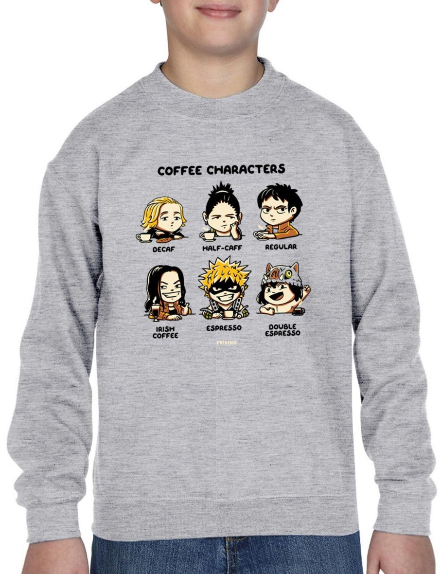 Friking Coffee Characters - 368 | Sudaderas Sin Capucha Nino